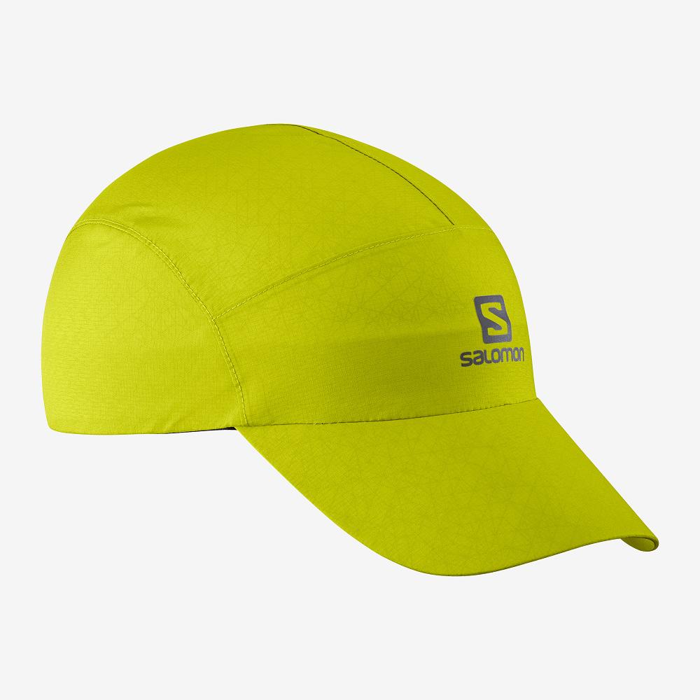 Salomon WATERPROOF Gorras Hombre - Amarillo - Colombia (52840-EZAU)